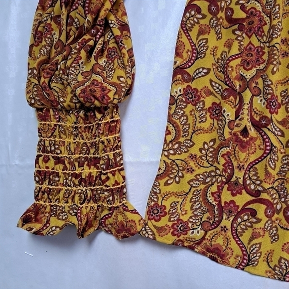 Max Studio Pleated Bishop-Sleeve Blouse - Picture 9 of 13